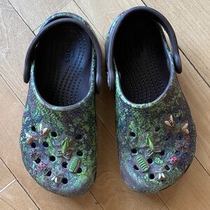 CROCS Kids Slippers - Green and Brown boys Bug Crocs